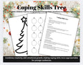 Christmas Coping Skills Tree Activity: Mental Health Worksheet (Digital Download)