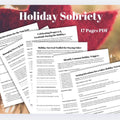 Holiday Sobriety Workbook: Addiction Recovery, Manage Triggers (PDF)