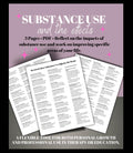 Substance Use and Effects Cheat Sheet Addiction Reference Guide Coping Strategies Personal Recovery Tool