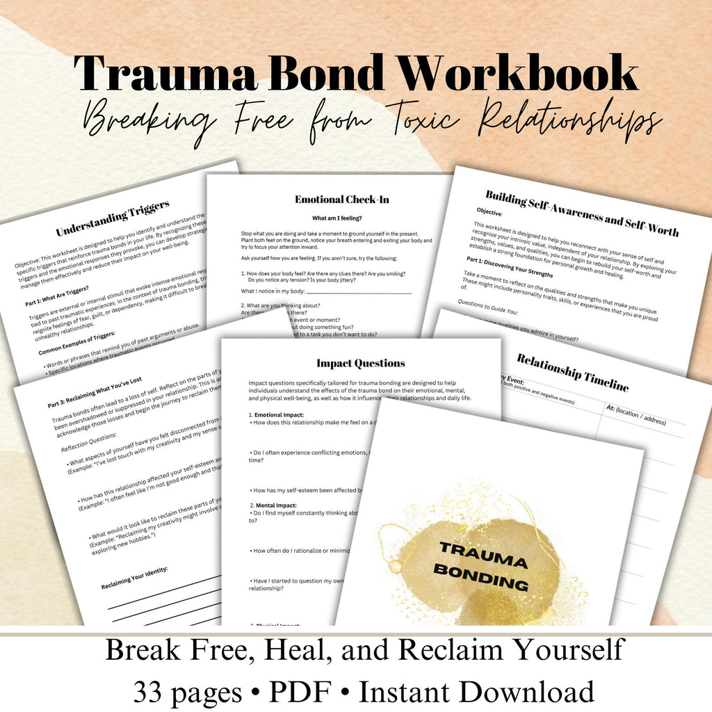 Trauma Bonding Understanding and Overcoming Trauma Bond Recovery Workbook