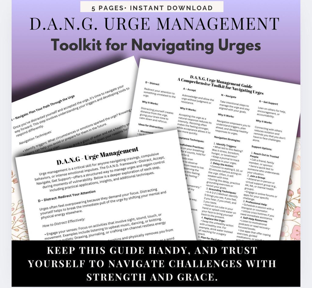 Urge Management DANG Method Recovery Guide Addictive Behaviors Emotional Triggers and Cravings