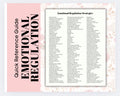 Emotional Regulation Strategies Cheat Sheet Manage Emotions  Healthy Coping Mechanisms Tool for Managing Triggers