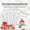 Kids Christmas Sensory Activity Exercises: Holiday Fun (Digital Download)