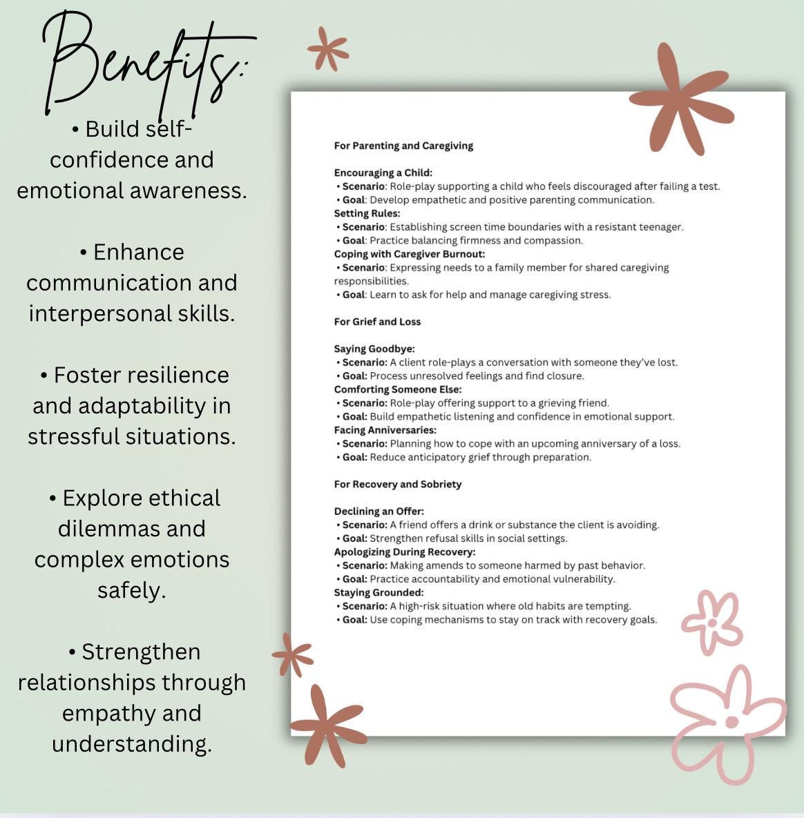 Therapeutic Role Play Scenarios: Therapist Toolkit (PDF Download)