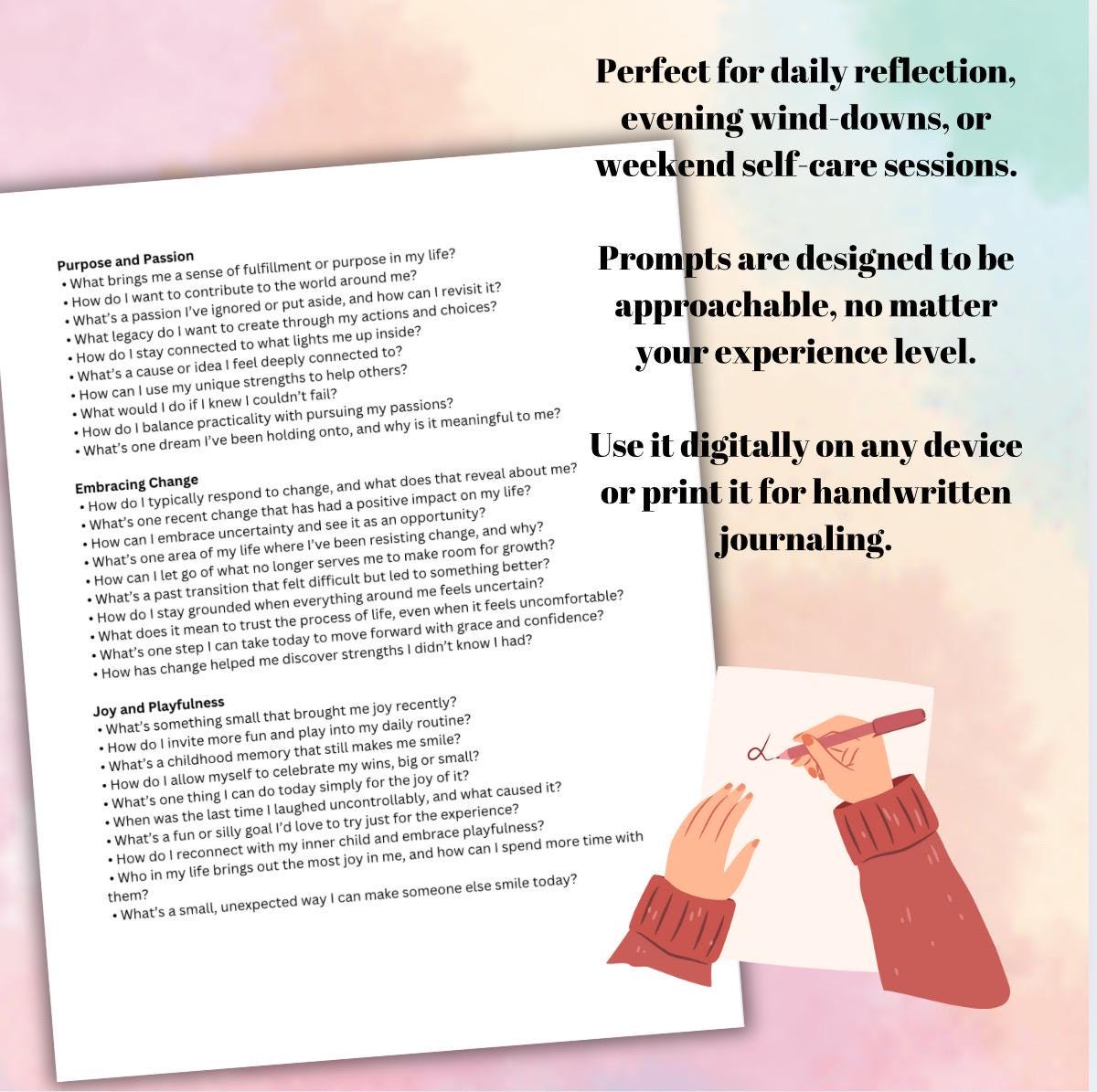 Getting Unstuck Feeling Stuck Journal Prompts: Clarity, Confidence (Digital Download)
