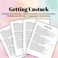 Getting Unstuck Feeling Stuck Journal Prompts: Clarity, Confidence (Digital Download)