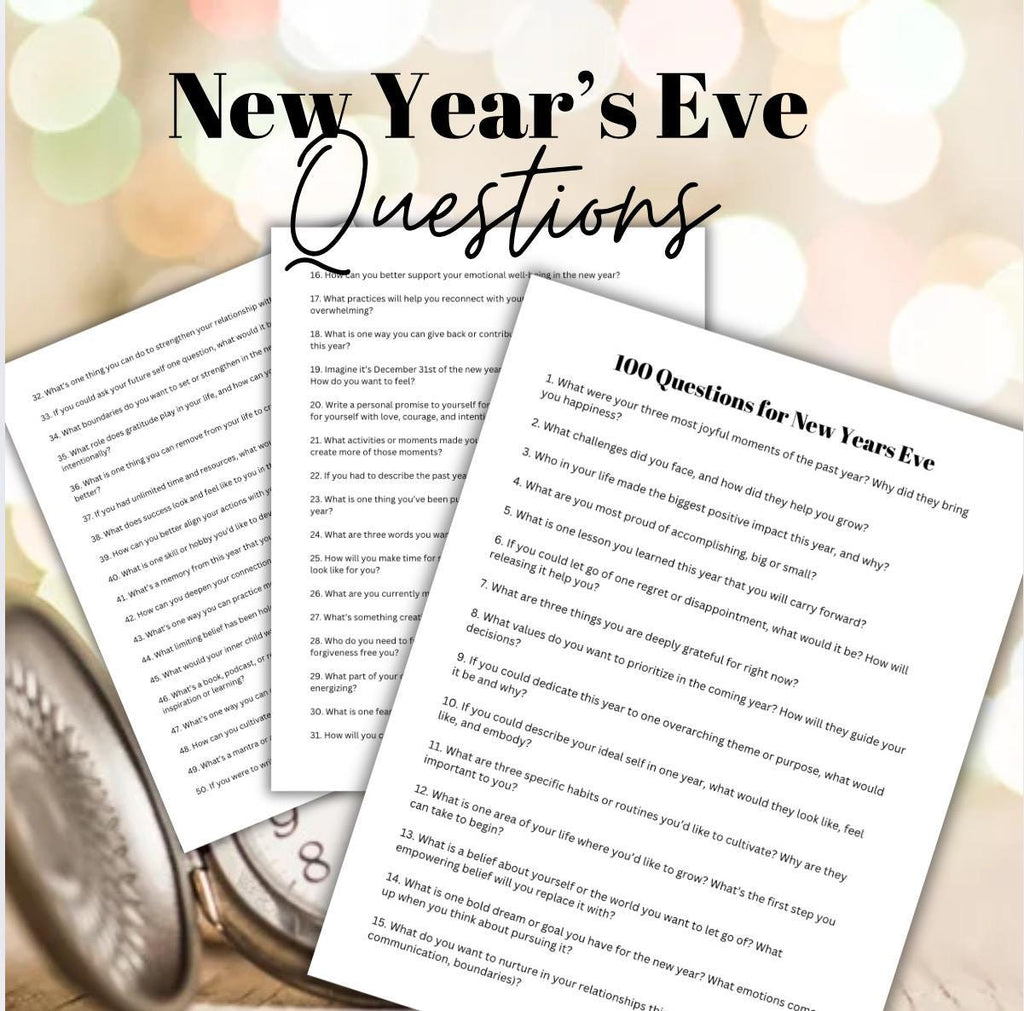 New Year's Eve Reflection Questions: Family Fun Activity (Digital Download)