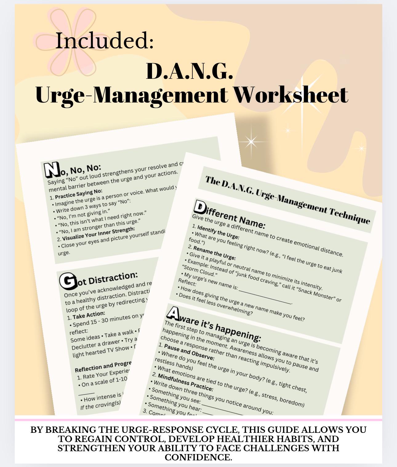 Urge Management DANG Method Recovery Guide Addictive Behaviors Emotional Triggers and Cravings