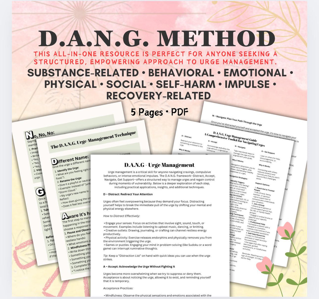 Urge Management DANG Method Recovery Guide Addictive Behaviors Emotional Triggers and Cravings