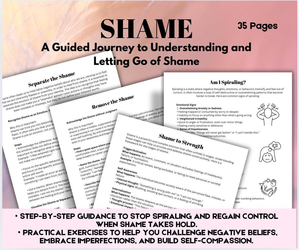Shame Workbook: Understanding & Coping Skills (PDF Download)