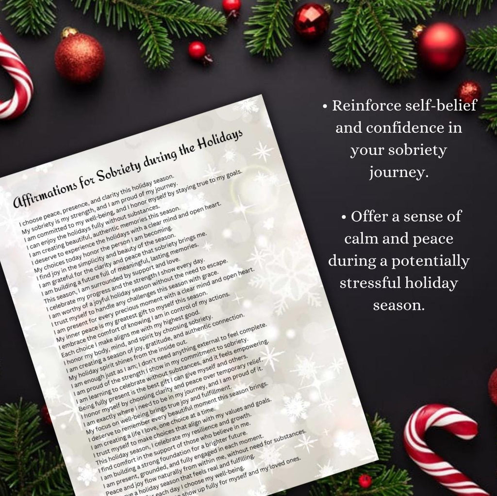 Sober Holiday Affirmations: Strength & Clarity for Addiction Recovery