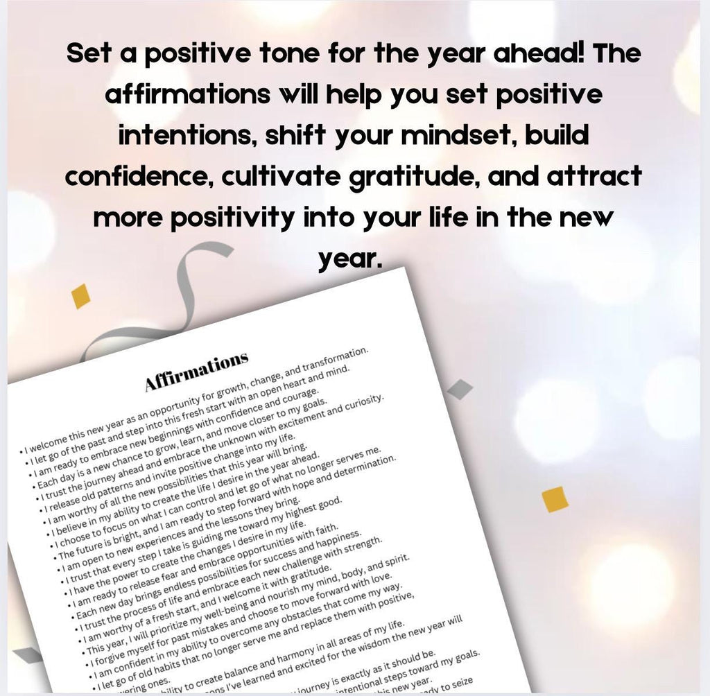 2026 New Year Reflection Guide: Goal Planner, Intentions Activity (PDF)