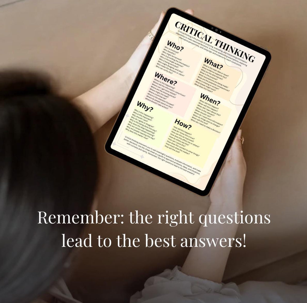 Critical Thinking Cheat Sheet Life Skills Social Learning