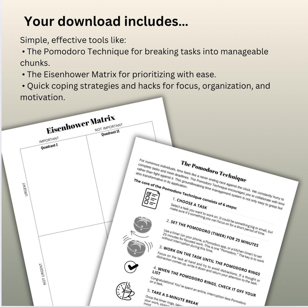Executive Function Dysfunction Cheat Sheet Regulate Thoughts & Behaviors ADHD Tool