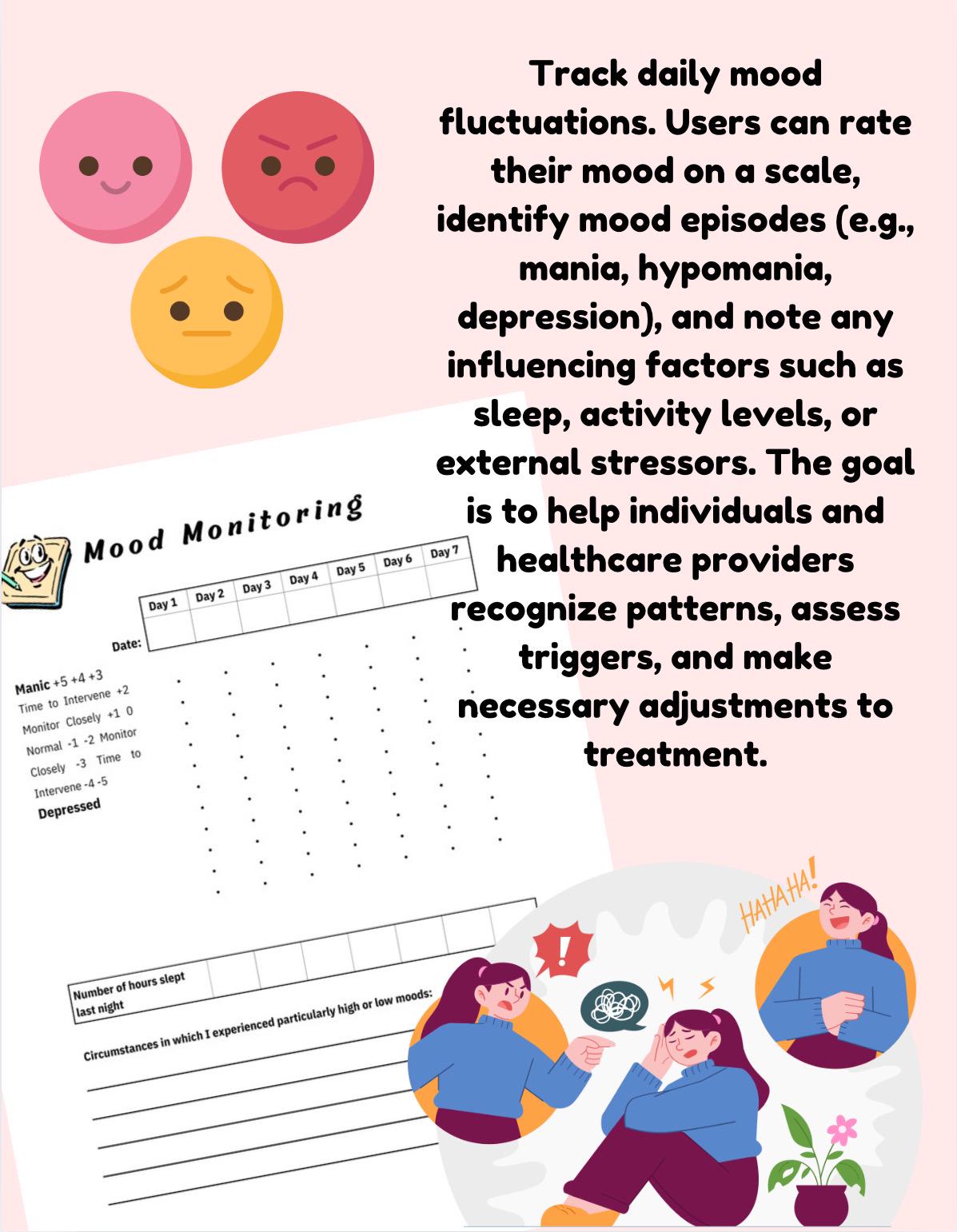 Bipolar Disorder Workbook: Mood Tracker, Coping Skills (PDF)