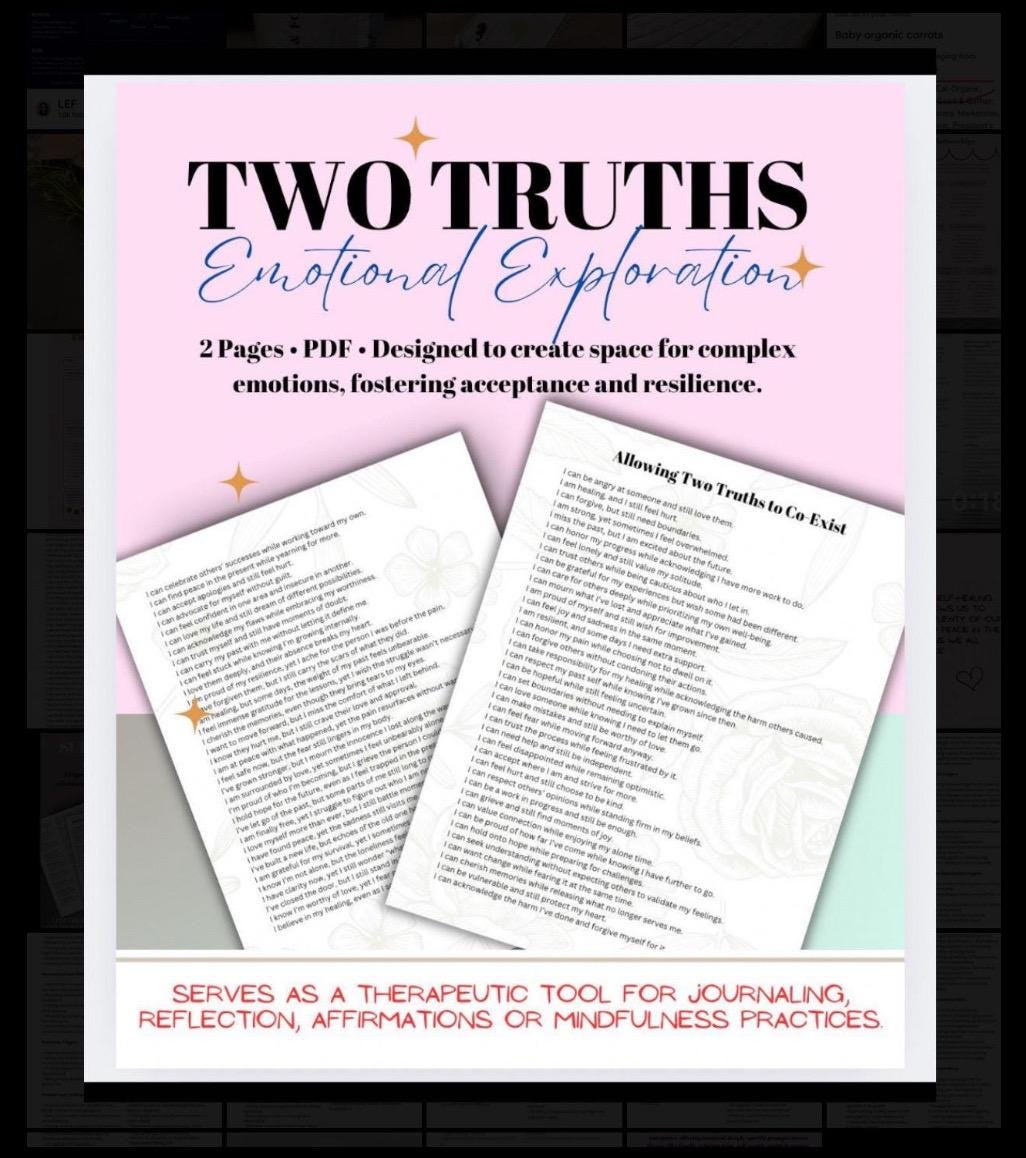 Holding Two Truths Dialectical Thinking Opposites Truths Can Coexist DBT Cognitive Dissonance