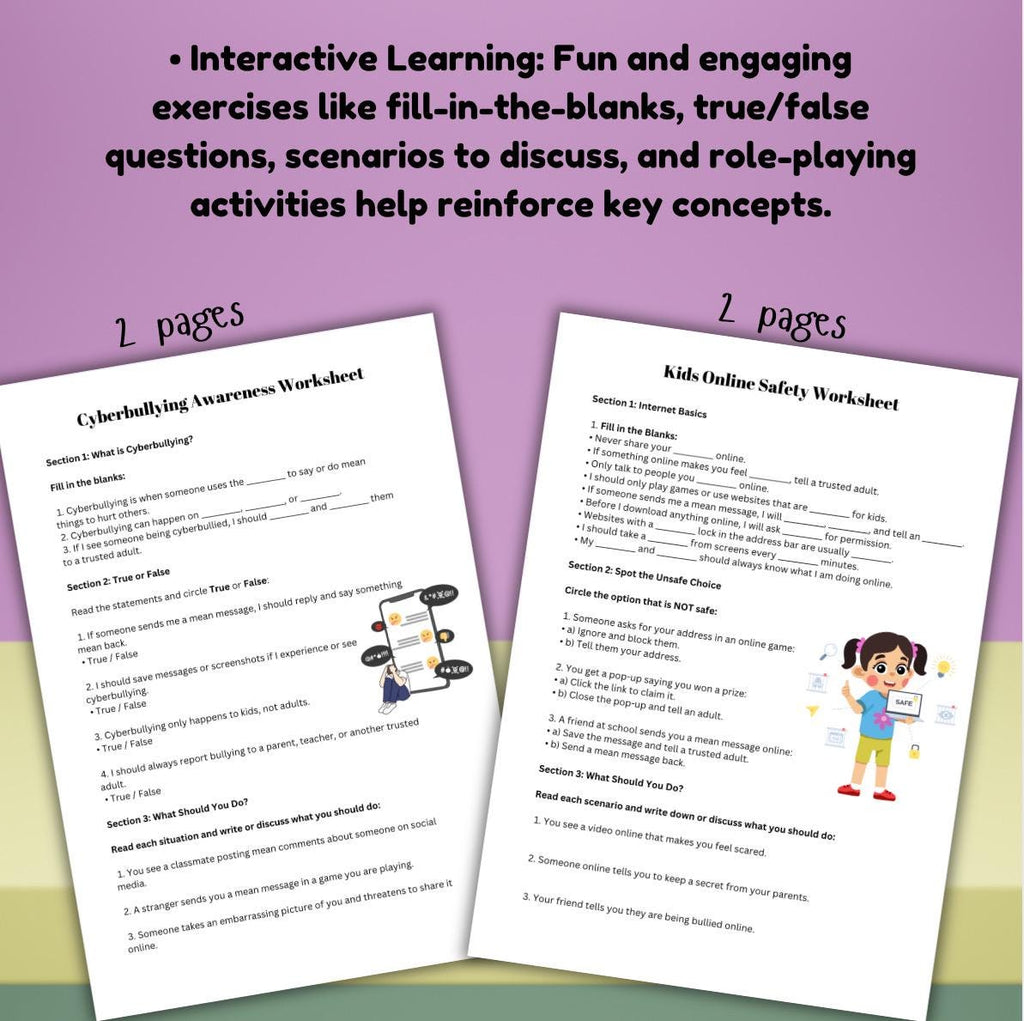 Online Child Safety Guide Cyberbullying Digital Device Tech Agreement Harmful Internet Behavior