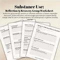 Substance Use Recovery Worksheet: Reflection & Triggers (PDF)