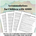 ADHD Accommodations Guide for Children: Classroom & Home (Digital Download)