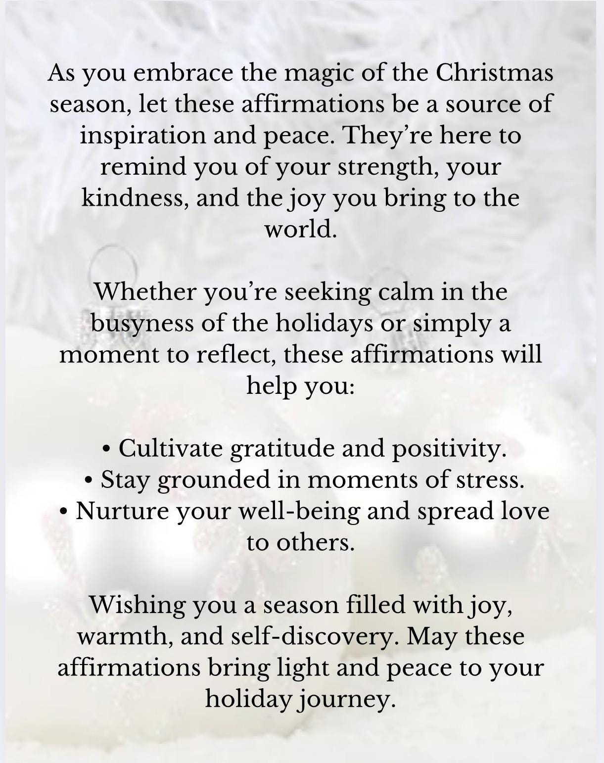 Sober Holiday Affirmations: Strength & Clarity for Addiction Recovery