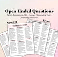 SEL Conversation Starter Cards for Kids & Teens Open Ended Questions (Digital Download)