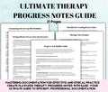 Therapy Progress Notes Guide: Documentation Templates (PDF)