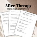 After Therapy Session Reflection Worksheet: Emotional Processing (PDF)