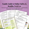 Online Child Safety Guide Cyberbullying Digital Device Tech Agreement Harmful Internet Behavior