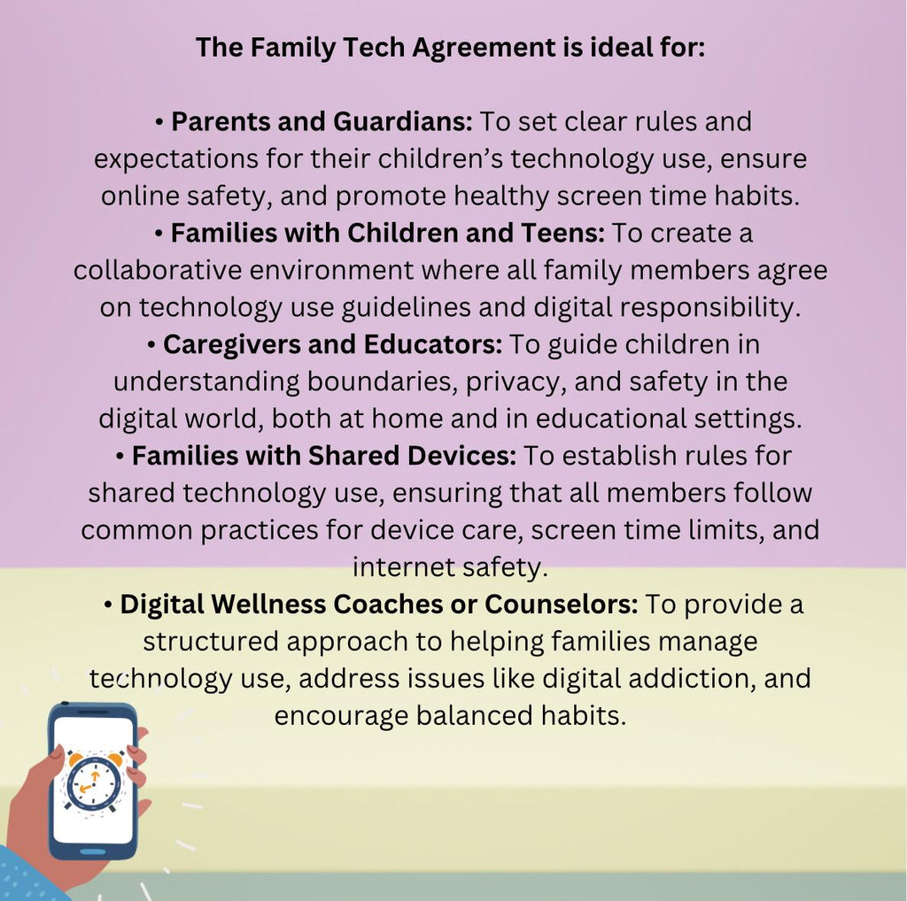 Online Child Safety Guide Cyberbullying Digital Device Tech Agreement Harmful Internet Behavior