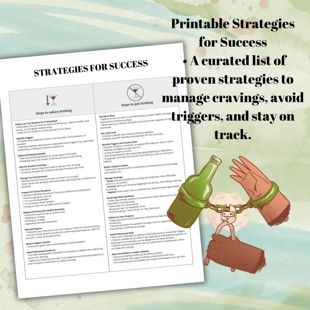 Alcohol Reset Guide: Habit Tracker & Drinking Diary (PDF)