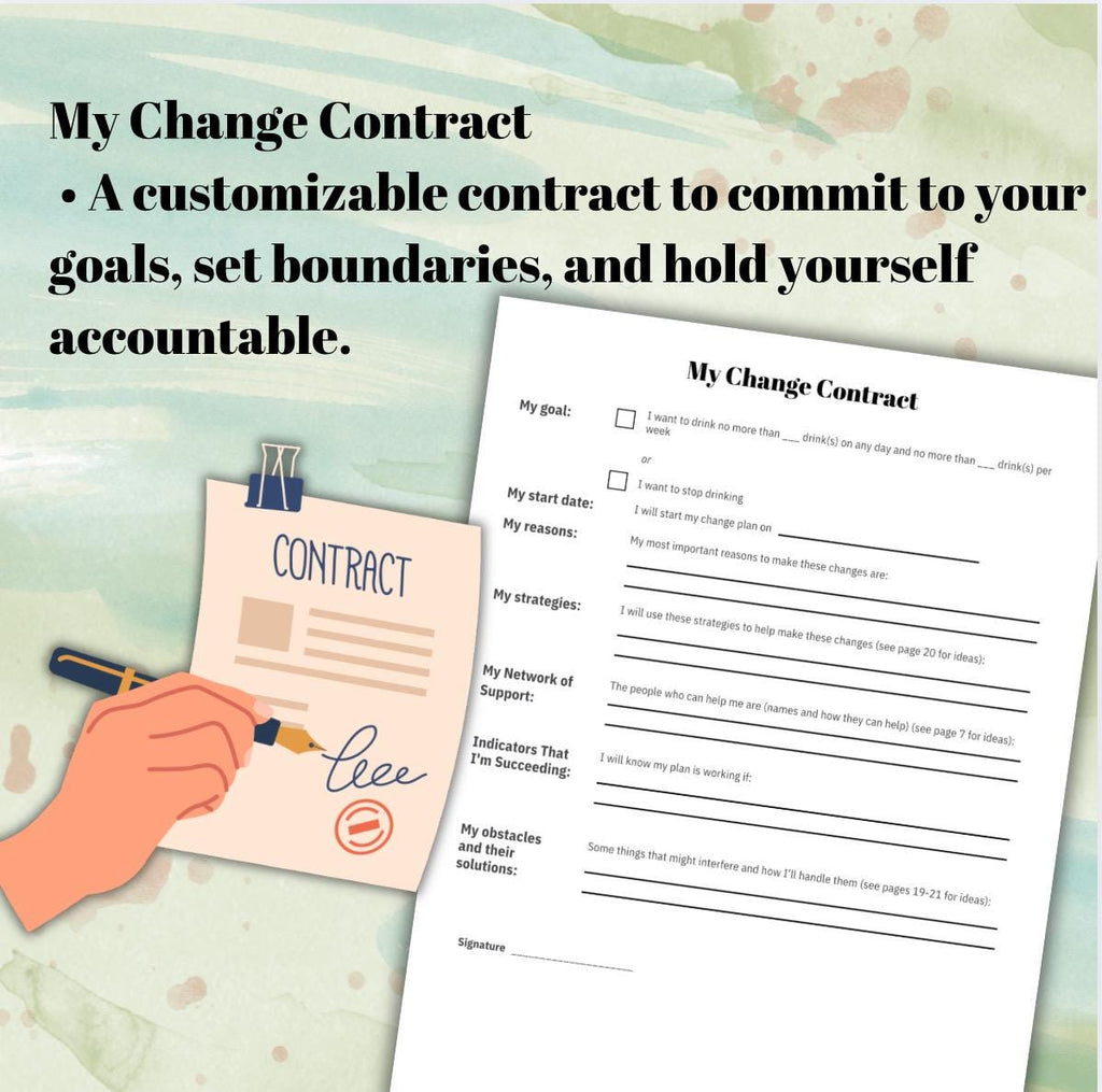 Alcohol Reset Guide: Habit Tracker & Drinking Diary (PDF)