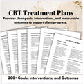 CBT Treatment Plan Guide: Roadmap for Therapy Mental Health, Therapists Resource (PDF)