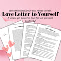 Self-Love Letter Exercise: Guided Mental Health Activity (Digital Download)