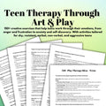 Teen Therapy Art & Play: 150+ Creative Exercises (PDF Download)