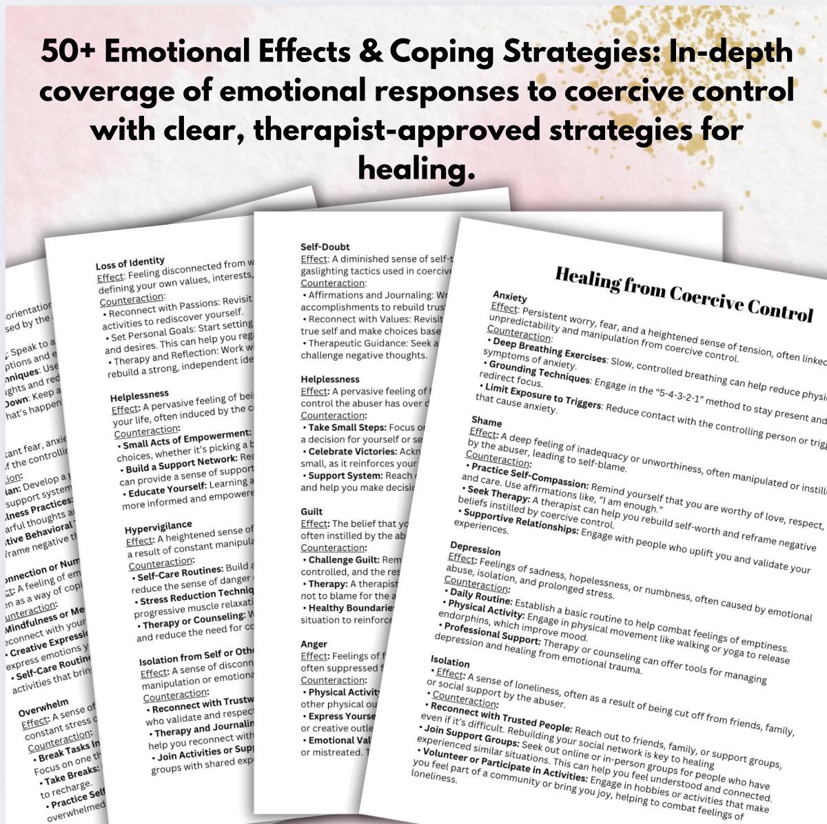 Coercive Control Recover Guide Psychological and Emotional Abuse Intimate Partner Relationships