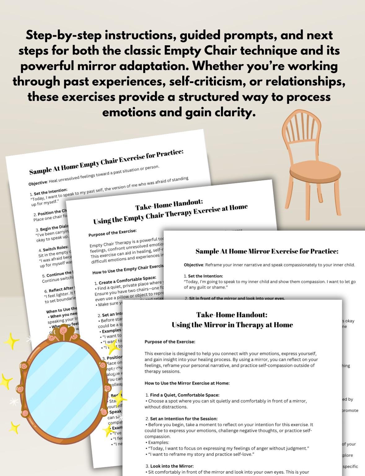 Empty Chair Therapy Toolkit: Guided Prompts & Exercises (PDF)