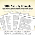 Anxiety Journaling Prompts Emotional Processing Therapy Tool Anxiety Relief Panic Attack Regulation Resource