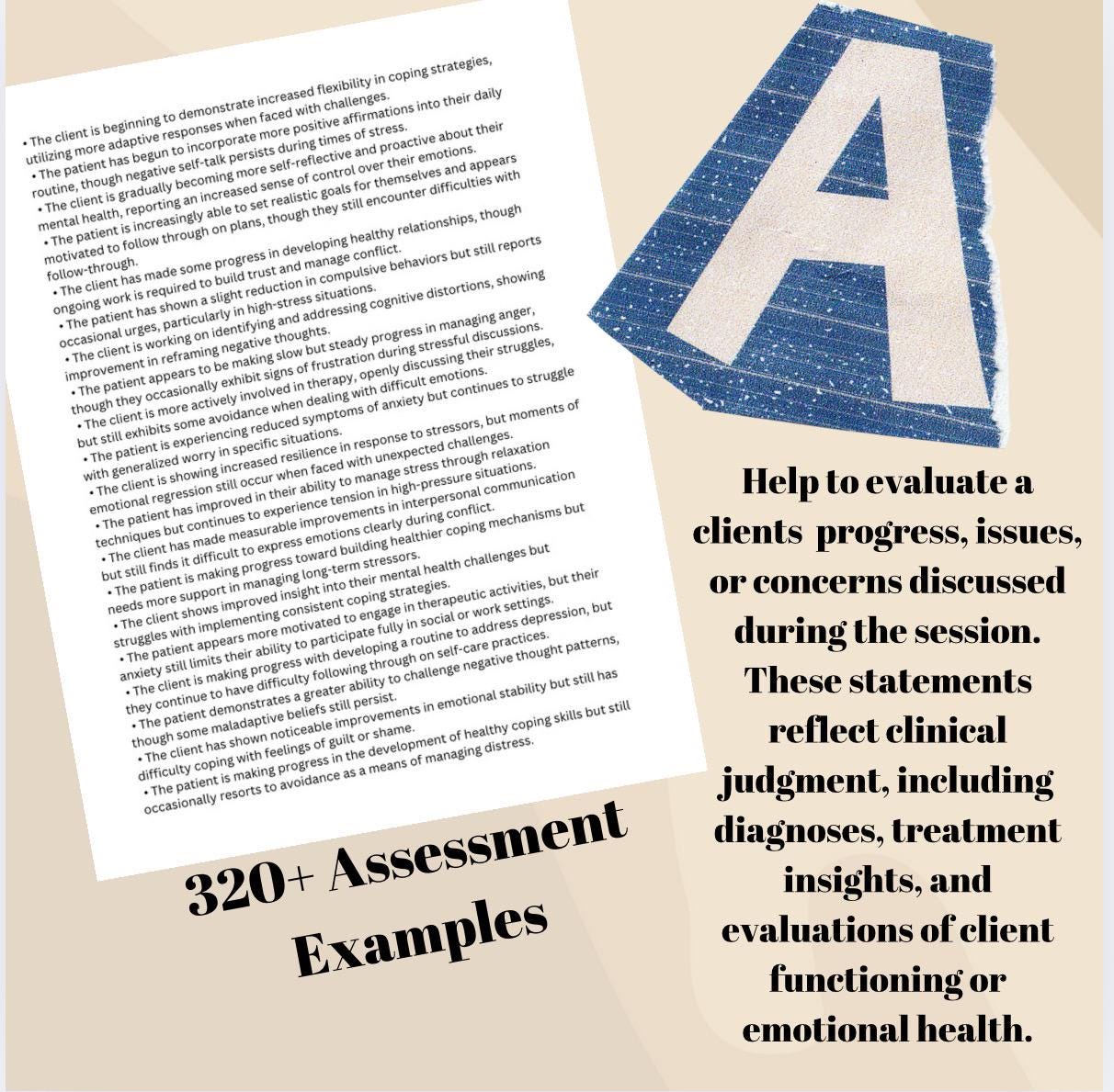 SOAP Notes Examples | Therapy Progress Notes Template (Digital Download)