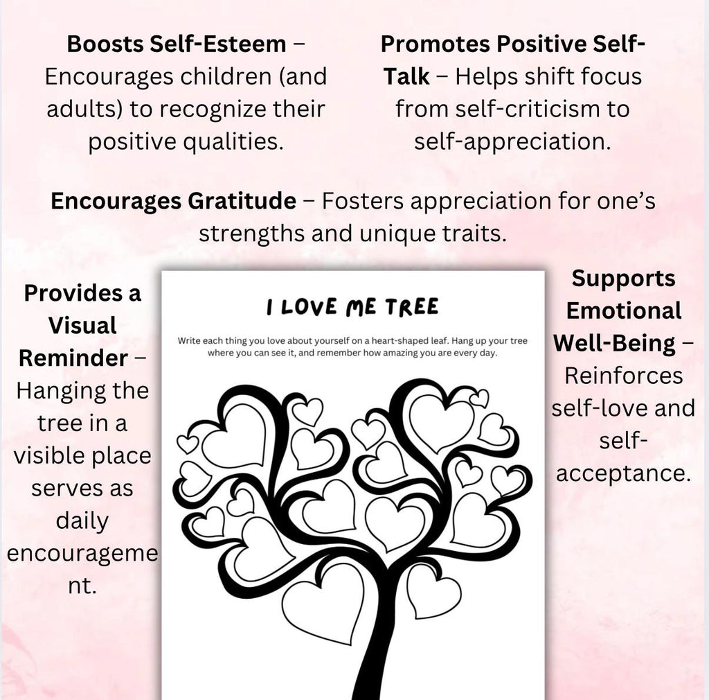 Self-Love Worksheets: Kids & Teens Confidence Activity (Digital Download)