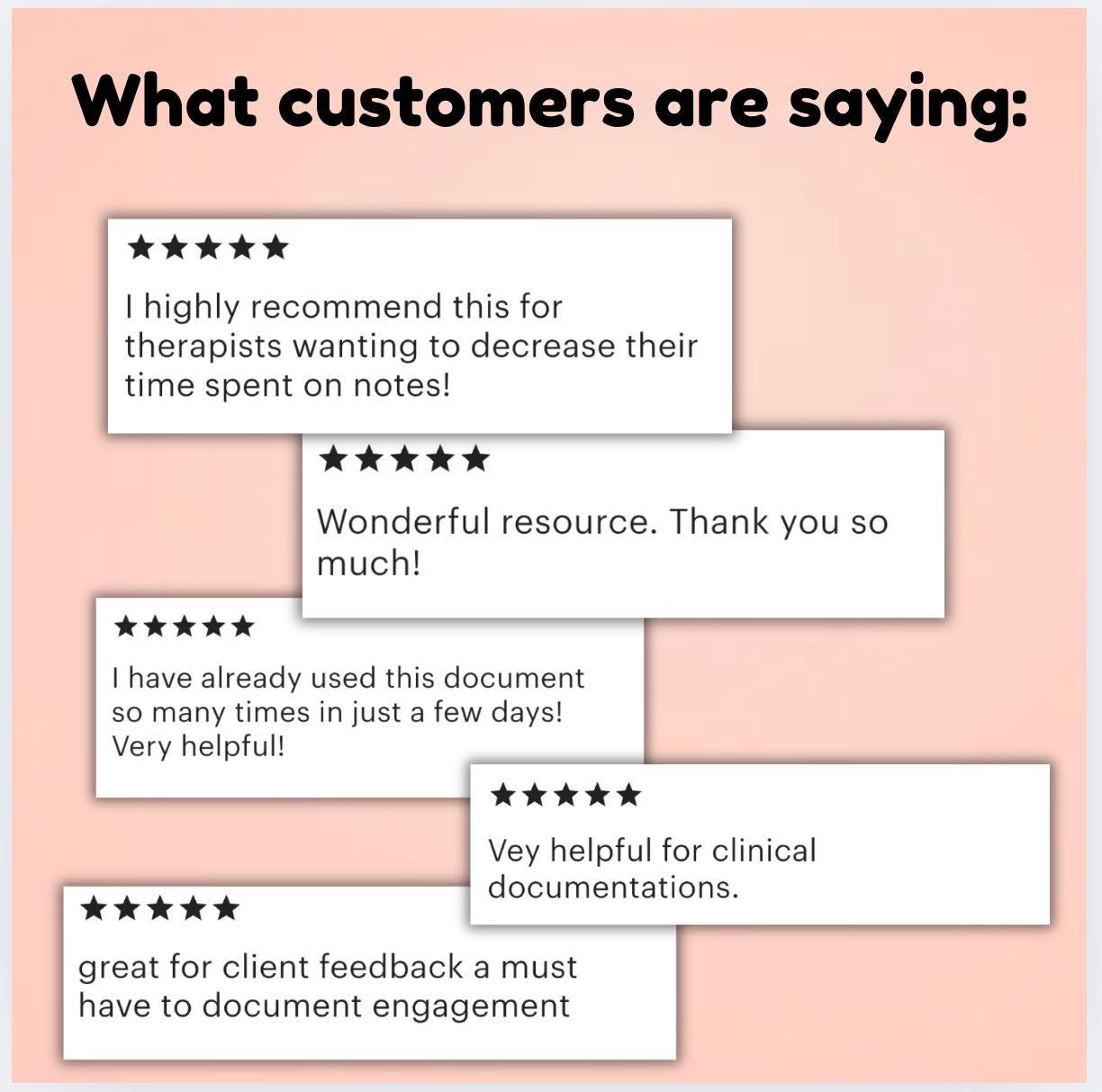 Therapy Progress Notes: 300+ Clinical Phrases, Report Tool (PDF)