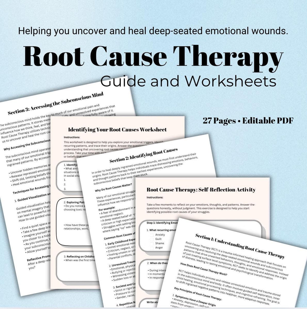 Root Cause Therapy Guide Emotional Healing Roadmap Processing and Releasing Stuck Emotions
