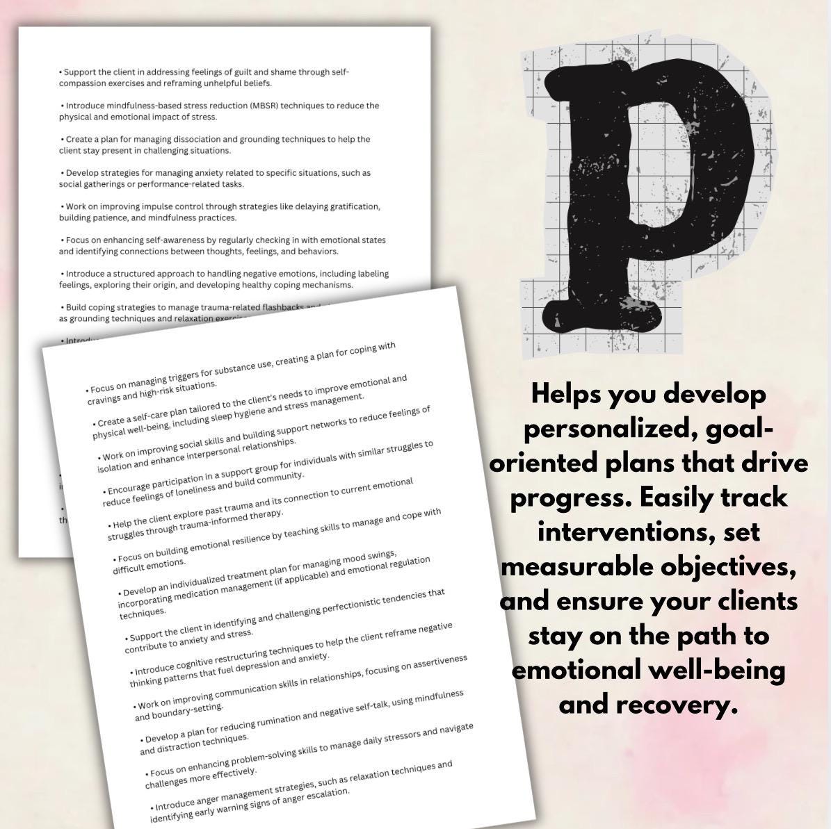 DAP Notes Template Bundle for Mental Health Professionals (Digital Download)