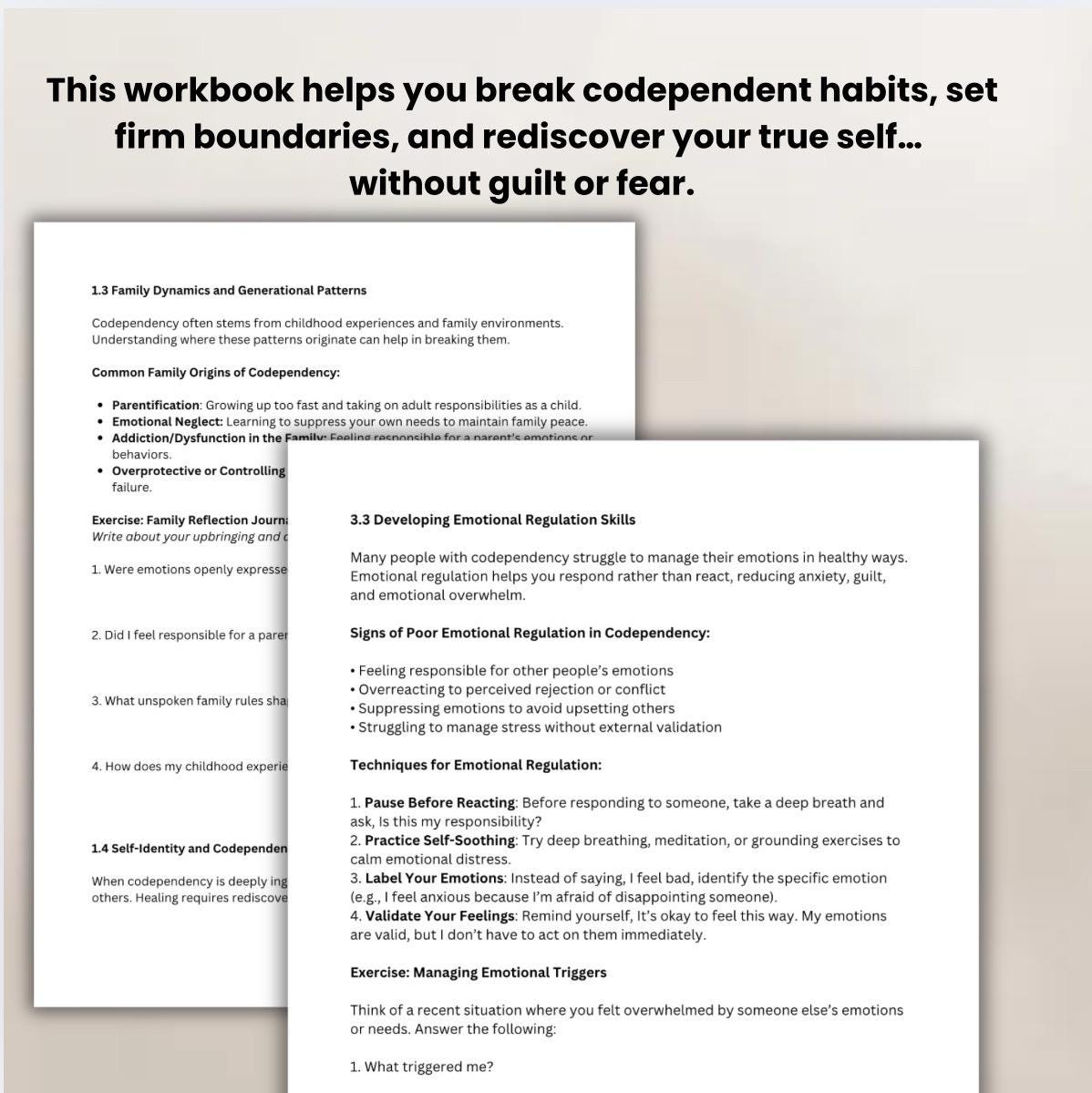 Codependency Recovery Workbook Set Boundaries Reclaim Your Self-Worth Healthy Relationships
