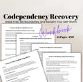 Codependency Recovery Workbook Set Boundaries Reclaim Your Self-Worth Healthy Relationships