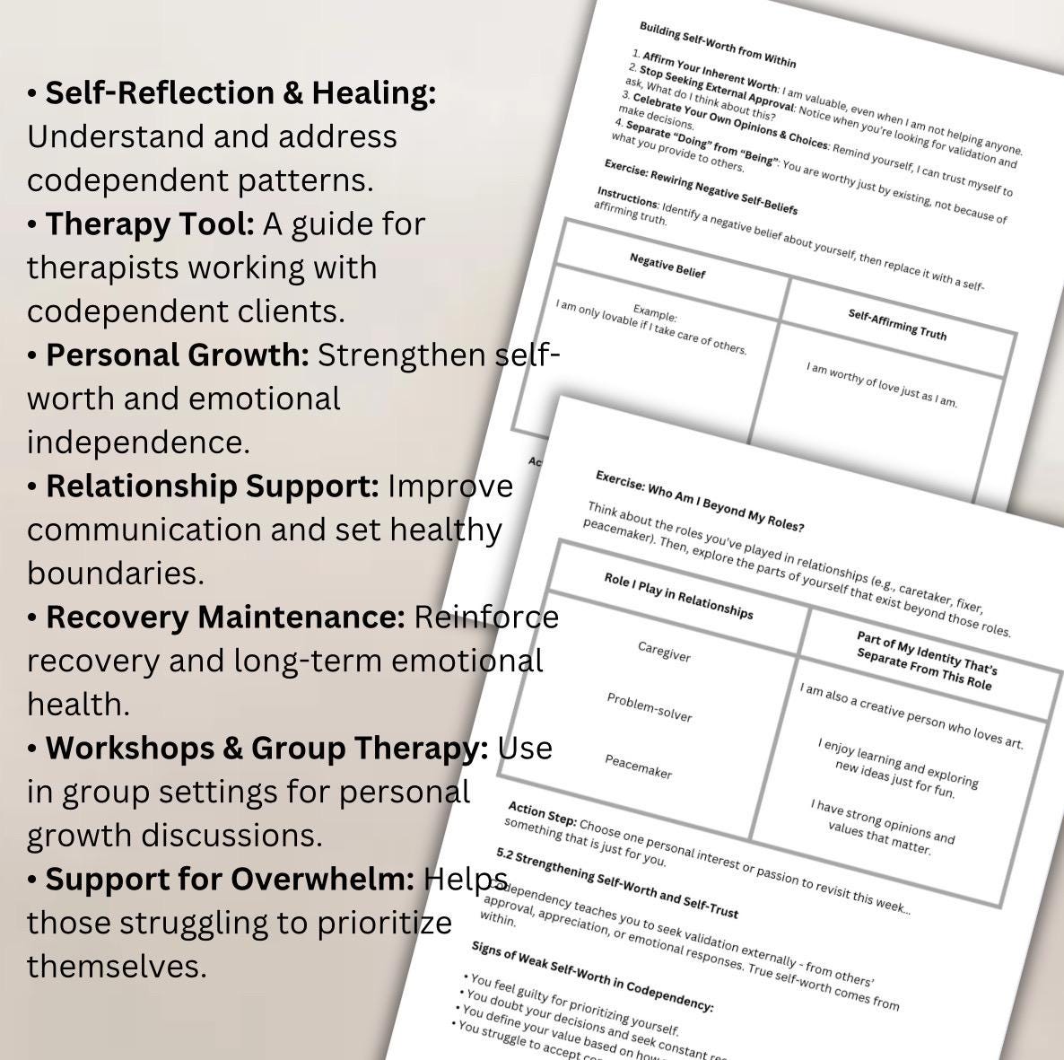 Codependency Recovery Workbook Set Boundaries Reclaim Your Self-Worth Healthy Relationships