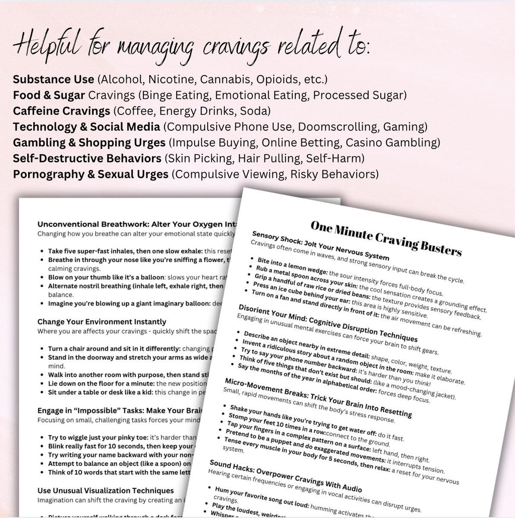 One-Minute Craving Busters: 60+ Techniques (PDF)