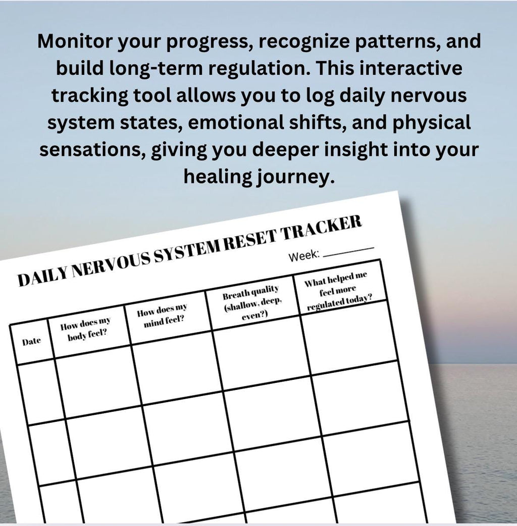 Nervous System Reset Guide: Somatic Healing, Trauma Release (Editable PDF)