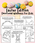 Easter Mental Health Coloring Pages: Kids Emotional Wellness (Printable)