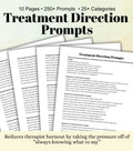 Treatment Direction Prompts for Therapists Session Starters for Deeper Client Insight