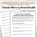 Chronic Illness & Mental Health Workbook: Emotional Healing, Self-Care (PDF)